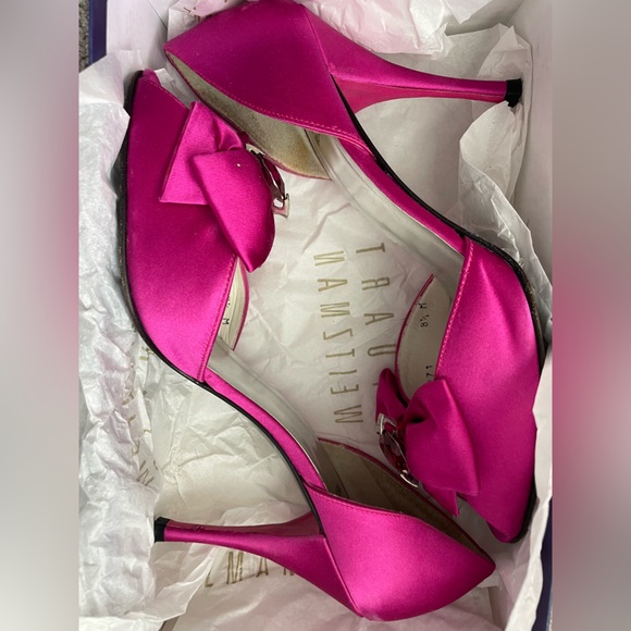 Stuart Weitzman Pink Swarovski Heels - Picture 7 of 8